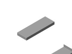 Tischplatte 200 x 600 x 50
